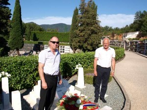 Delegacija Udruge hrvatskih veterana na polaganju vijenaca